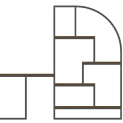 Modern Shelf with Table Extension – DXF, PDF & STL Files