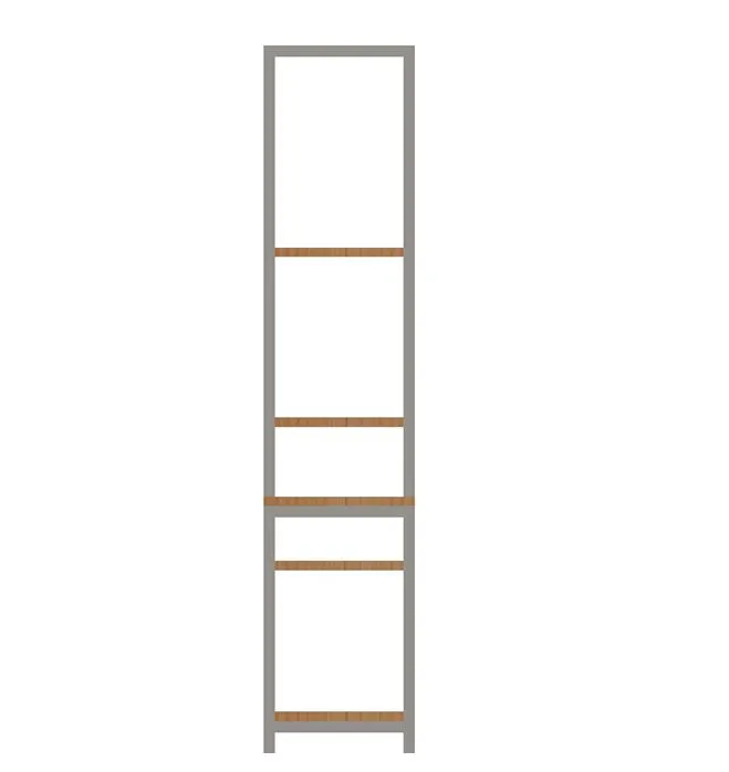 Modern Shelf with Table Extension – DXF, PDF & STL Files - Image 4