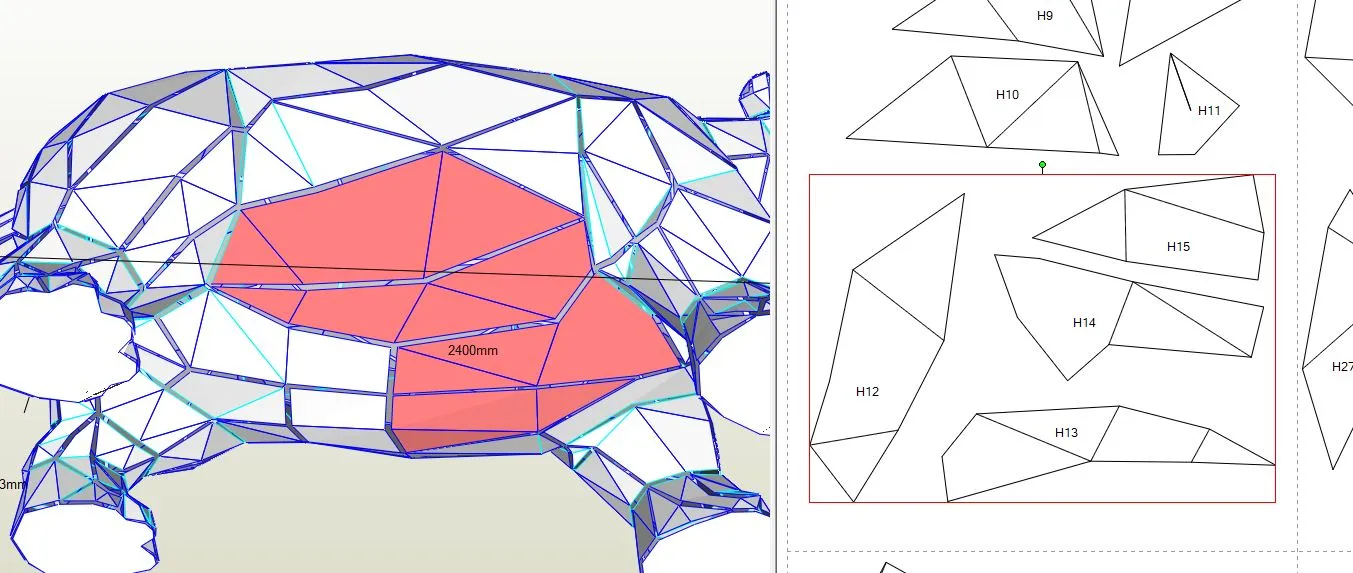 Low Poly Hippo Sculpture Plans | DXF, PDO & Assembly Guides - Image 12